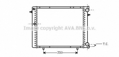 AVA QUALITY COOLING rt2125 -  Радиатор, охлаждение двигателя